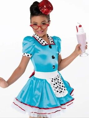 Weissman's "Banana Split for My Baby" Classic Retro Diner Costume - Size MC